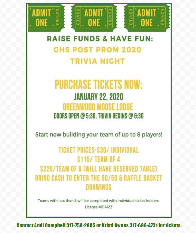 Trivia Night Ticket Flyer