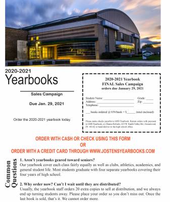 Final Yearbook Sales (2020-2021)